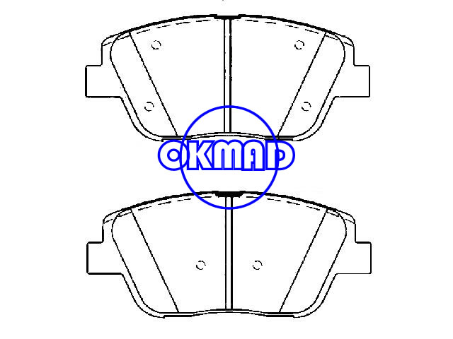 HYUNDAI Sonata KIA Ótima Pastilha de freio FMSI: 8595-D1444 OEM: 58101-3QA10 WVA: 25644 24645 25646, F1444